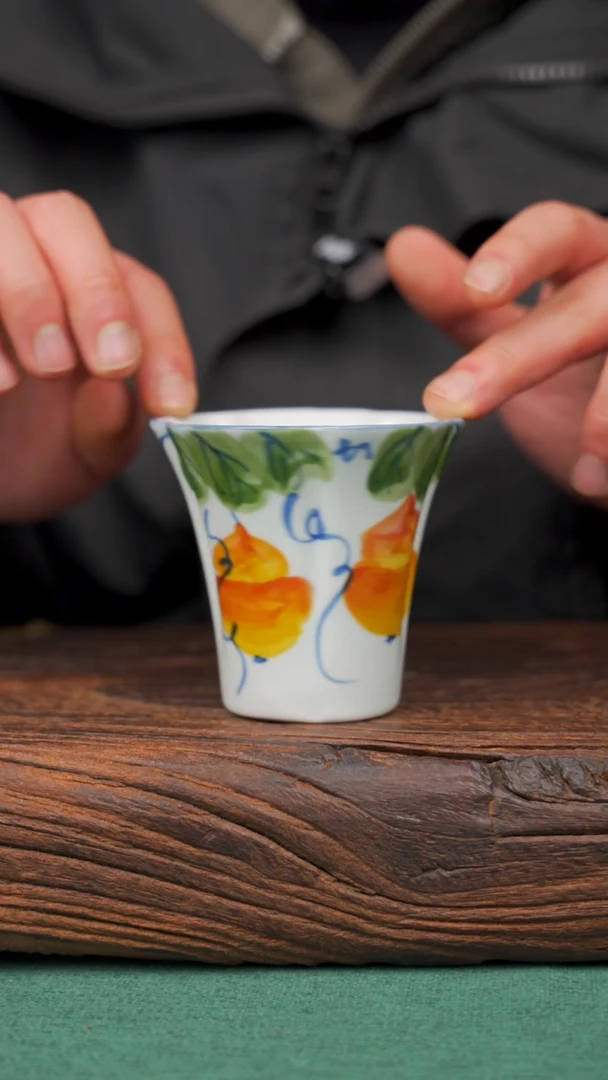 【闪购商品】瓷片27景德镇杯釉下手工手绘瓷器