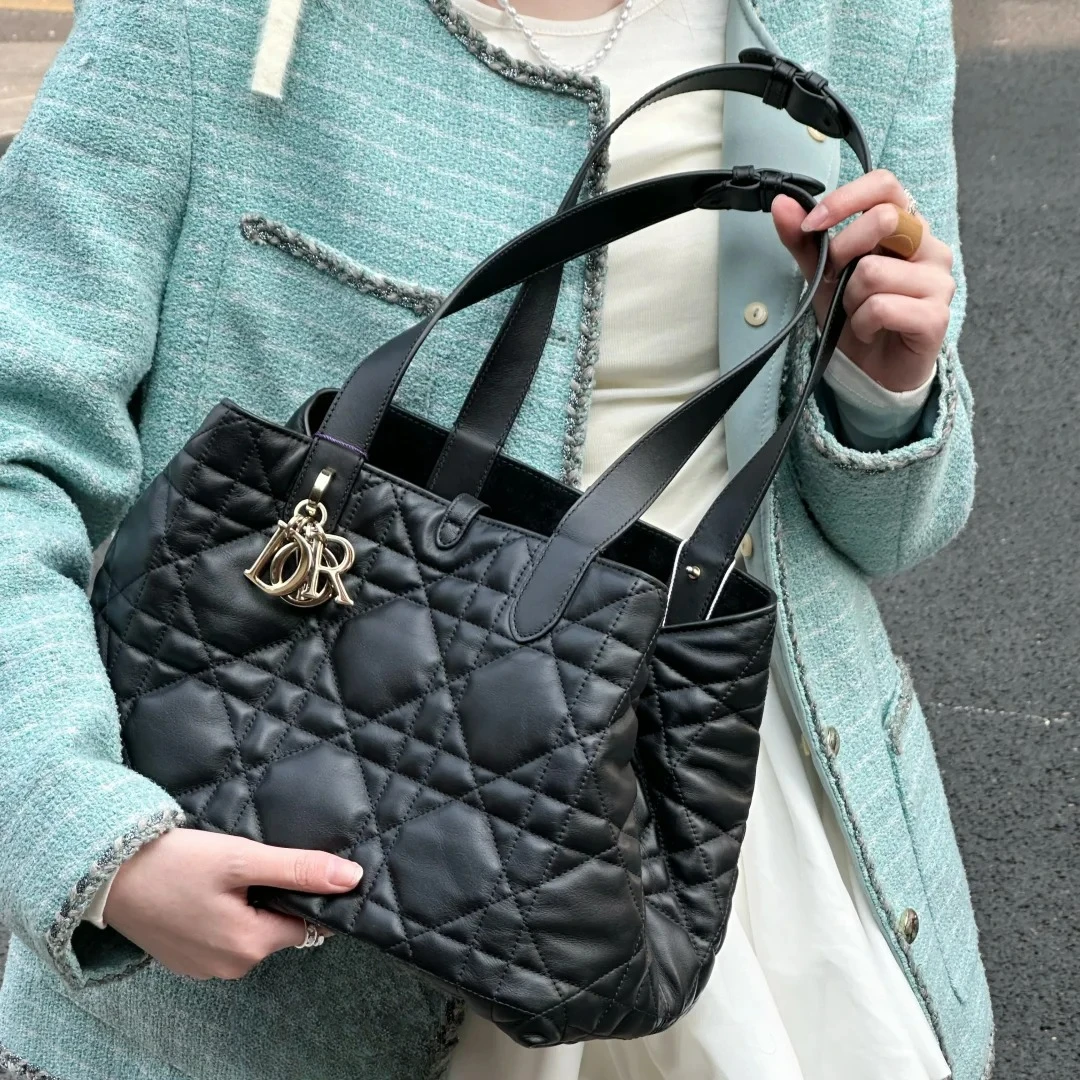 99新 DIOR/迪奥 Dior toujours中号黑金/甄选