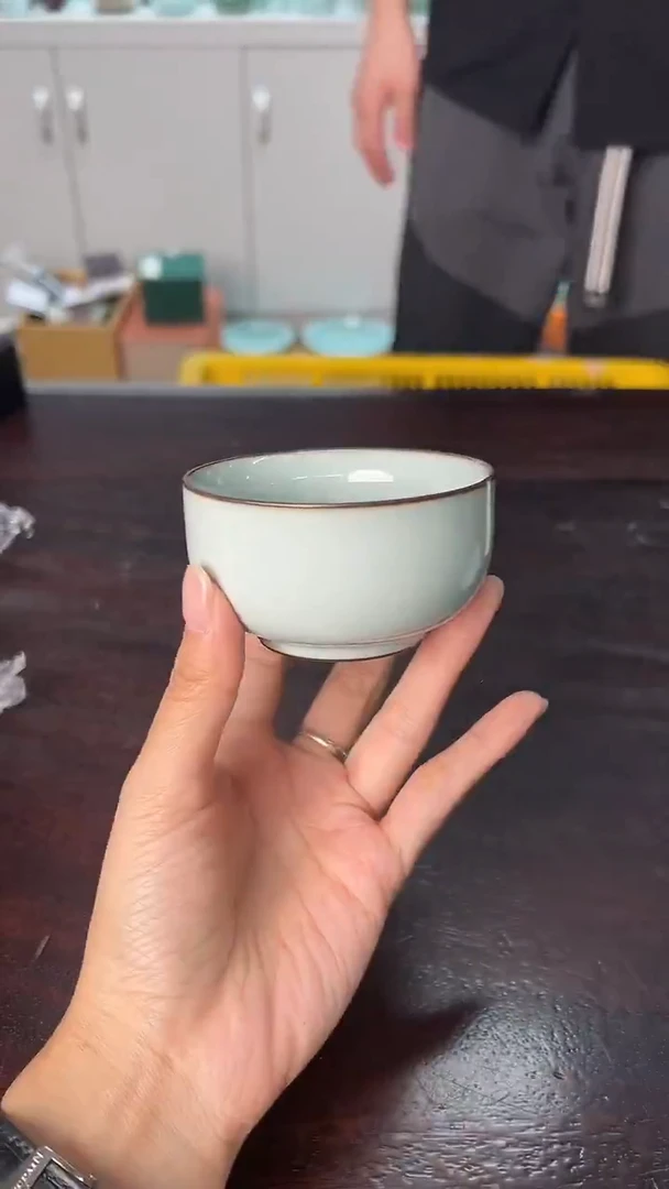龙泉云间青瓷小米茶器