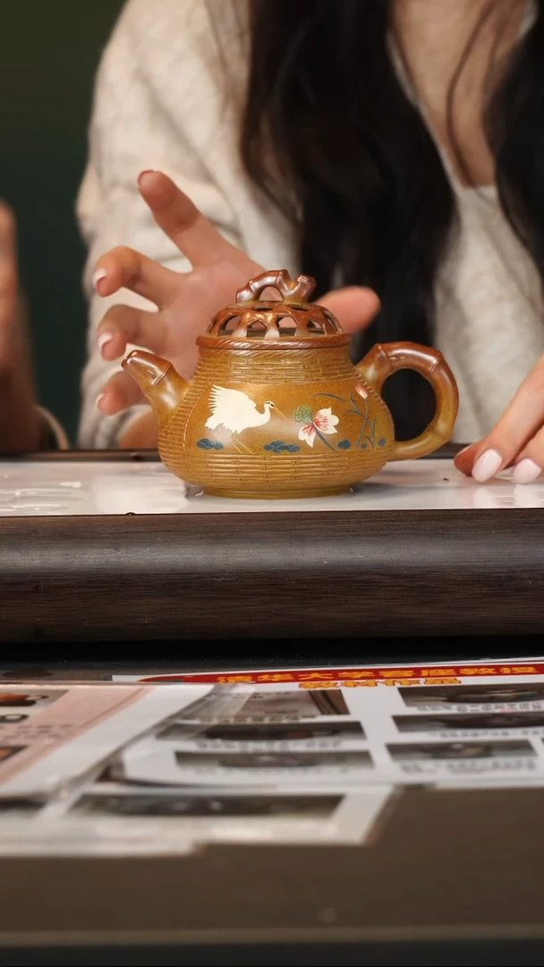 茶壶紫砂杨建英/红金砂/竹潘/230c