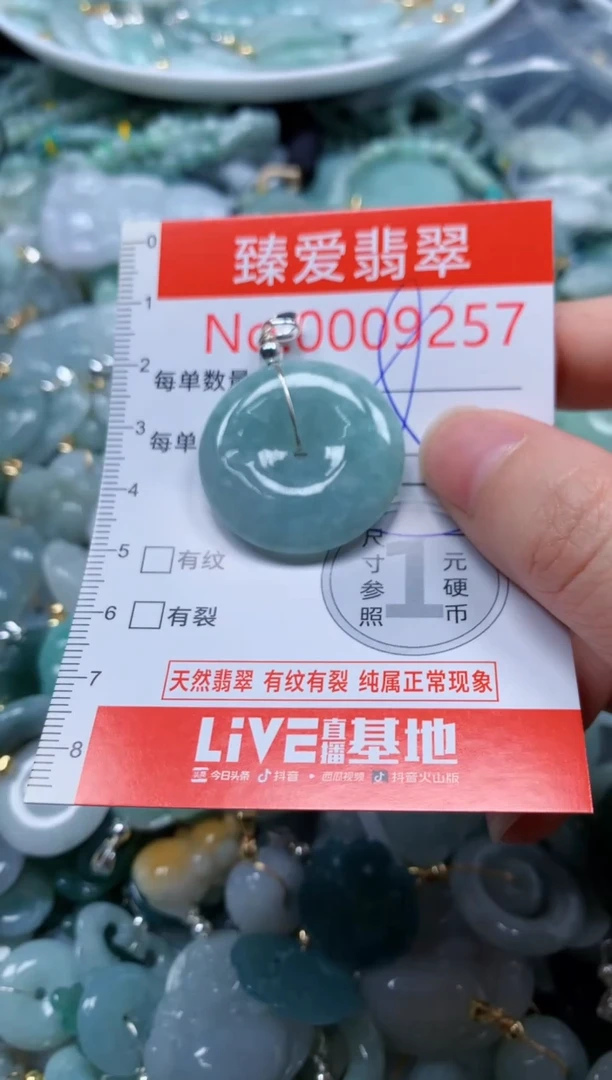 翡翠未镶嵌吊坠(不含链)9257