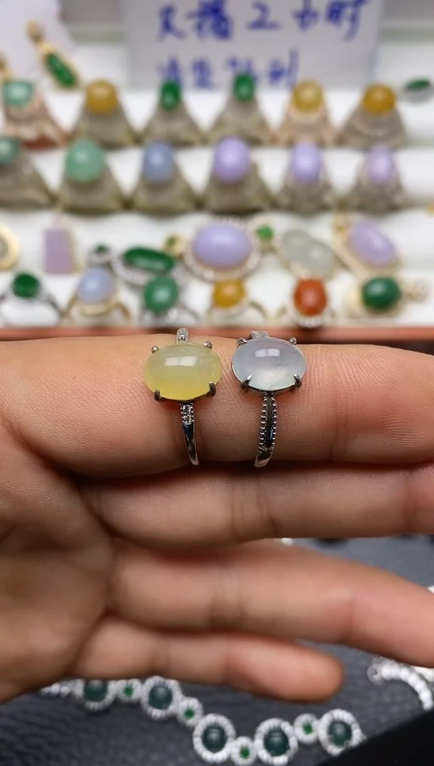 银S925镶嵌戒指翡翠福利0001