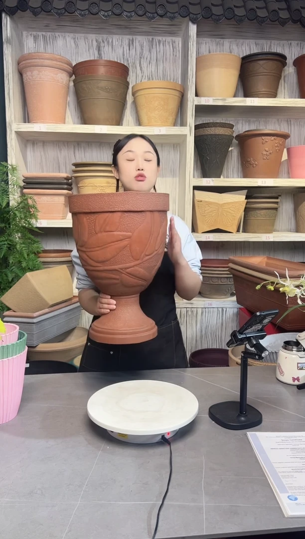 30*42口径红酒杯浮雕花盆