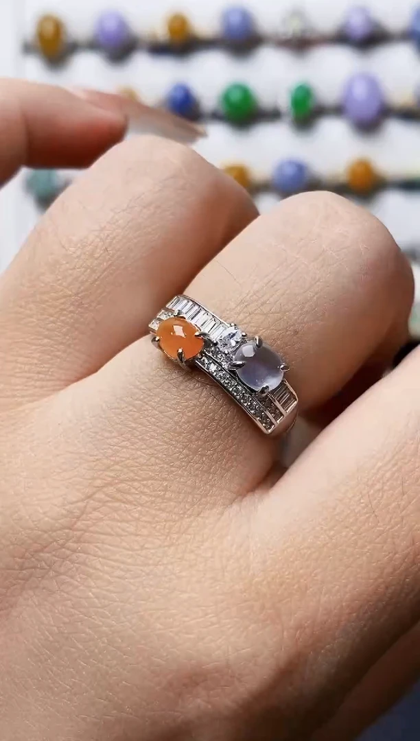 银S925镶嵌戒指翡翠1503