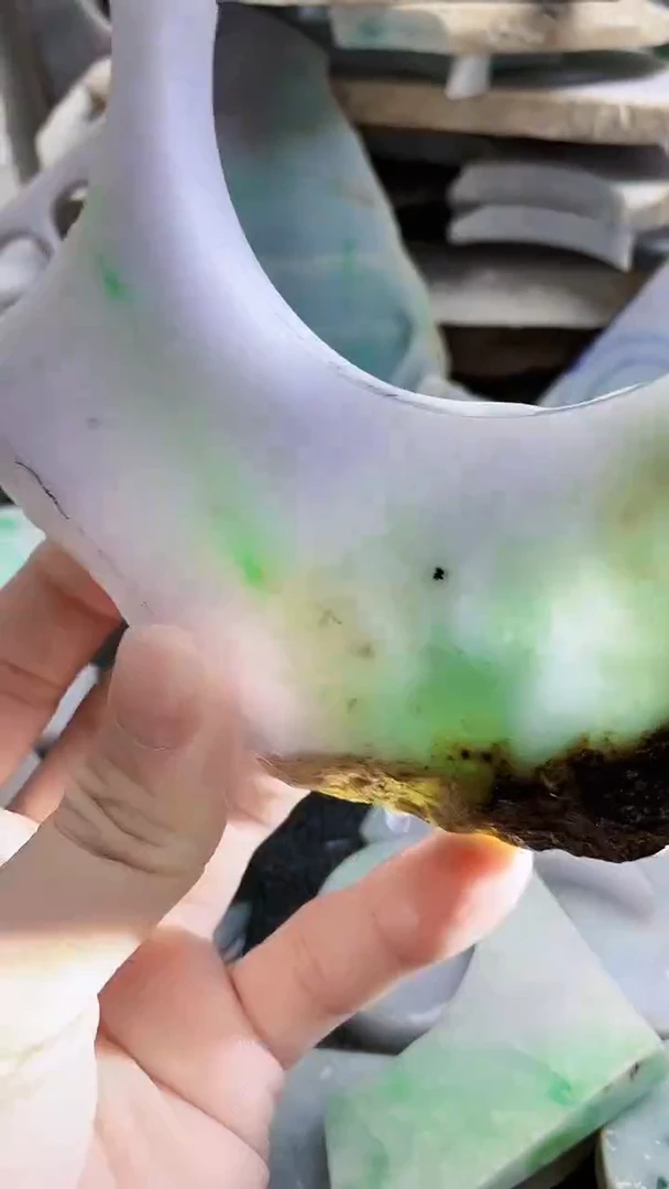 裸石翡翠天然A货翡翠板料