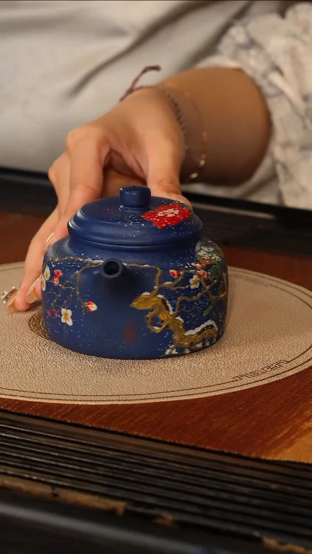 茶壶紫砂宜兴紫砂SJK 墨绿 德钟