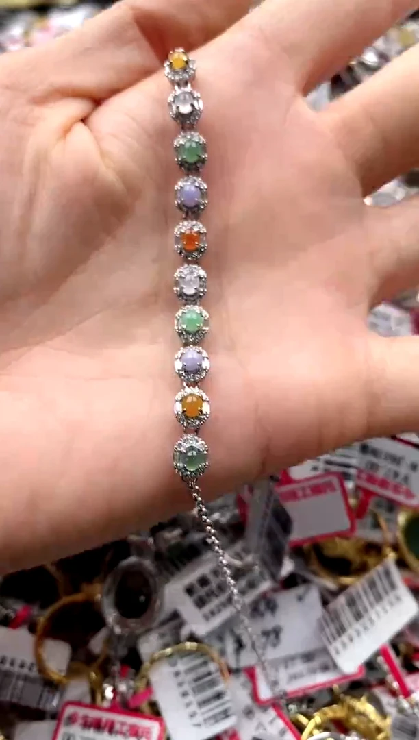 【闪购商品】翡翠戒指银S925镶嵌6666666    8