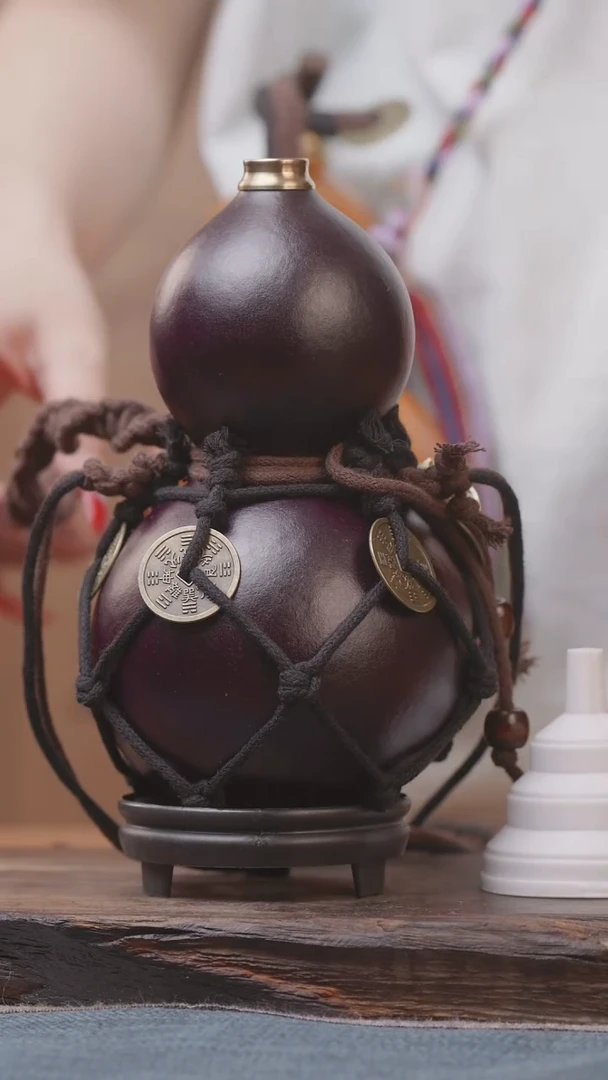 1916号精品大漆葫芦防腐防渗装水茶酒