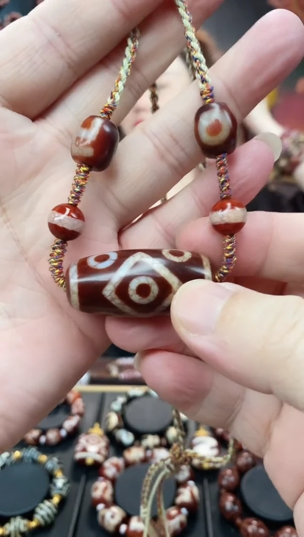 玛瑙/玉髓项链未镶嵌七眼锁骨链