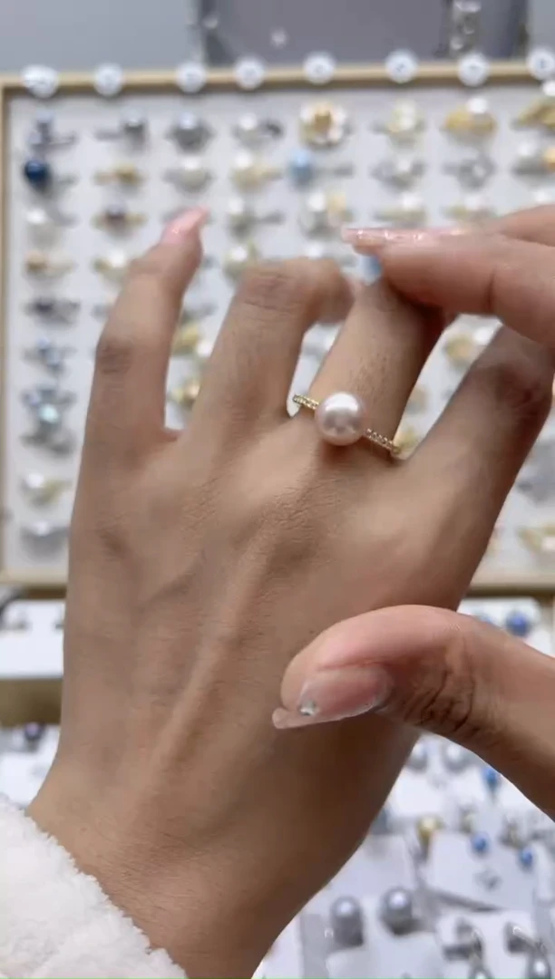 【闪购商品】淡水珍珠戒指合金8