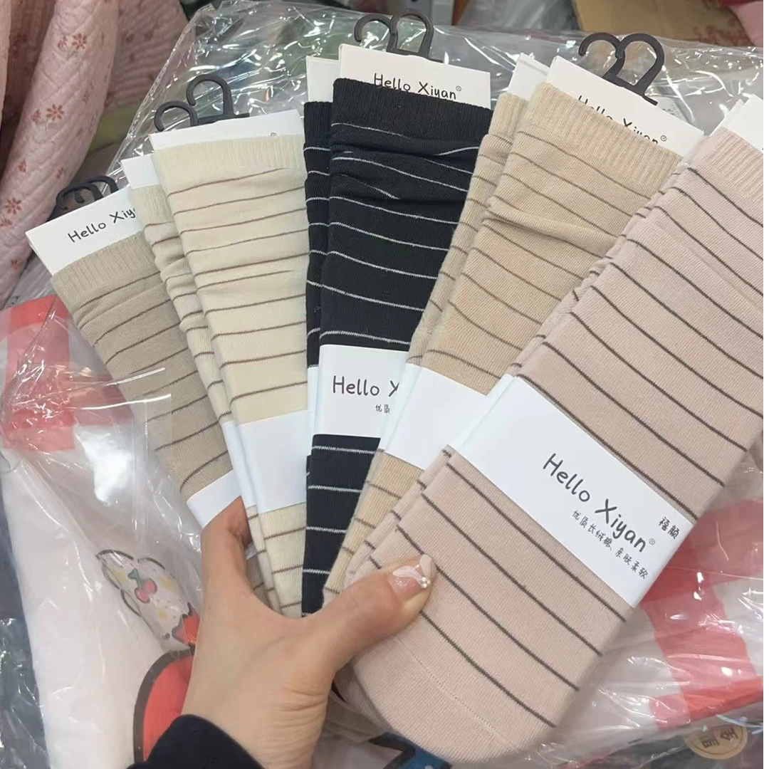 长绒棉堆堆袜亲肤柔软