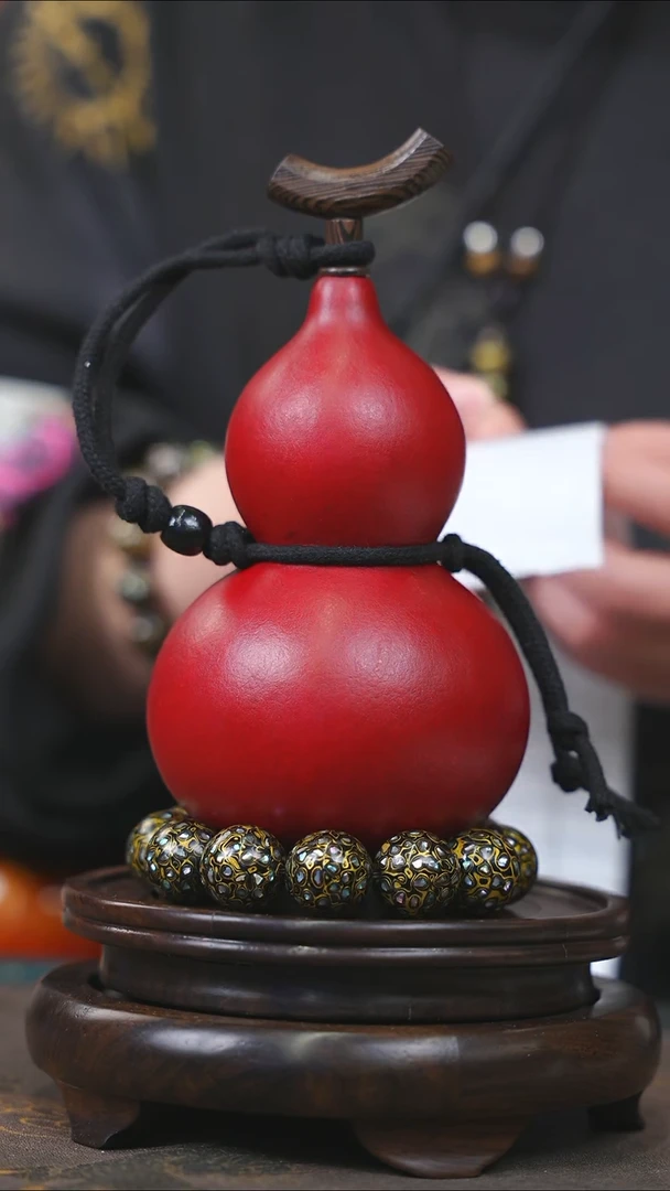 【闪购商品】YB114大漆酒葫芦不包手串及旋转底座