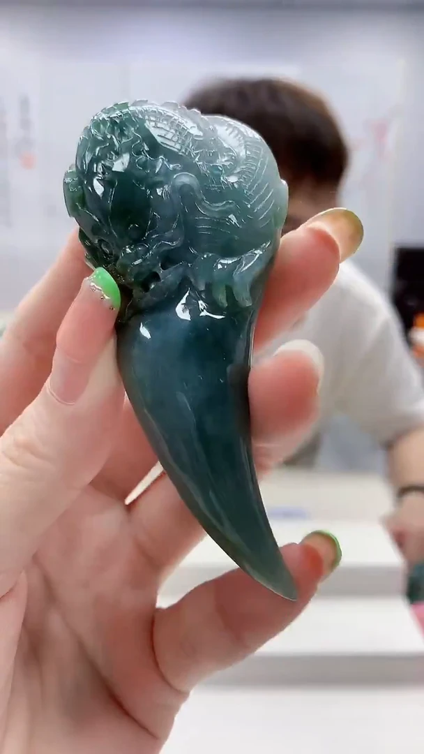 未镶嵌定制翡翠4868ry-毛货挂件190