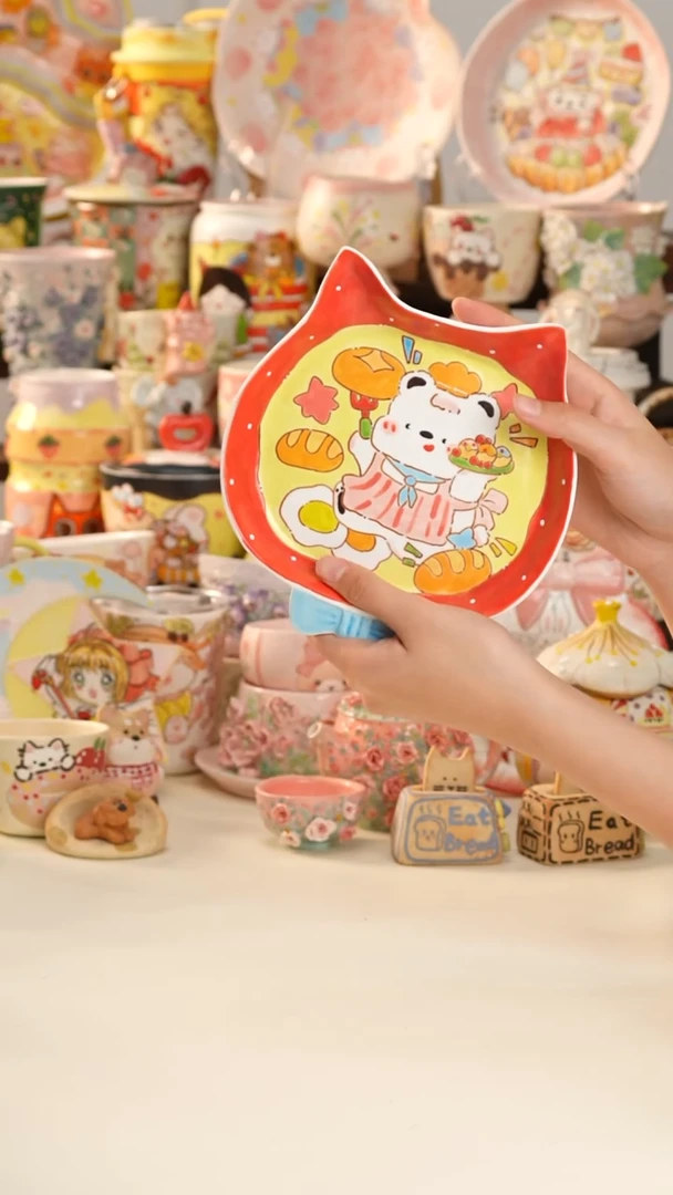 其他陶景德镇釉下彩手绘设计师款陶瓷