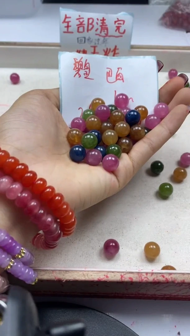 【闪购商品】碧玺颈饰未镶嵌w24碧*玺10mm*20颗