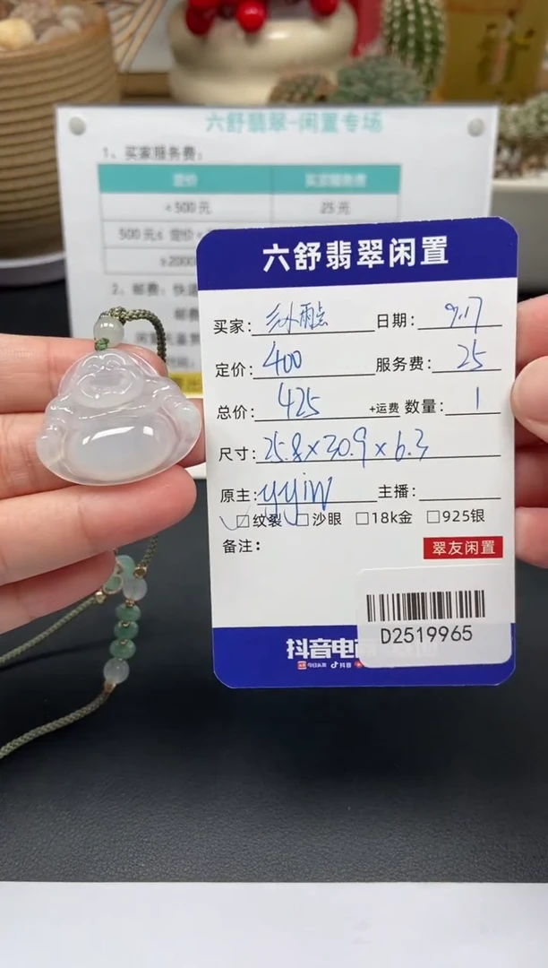 颈饰未镶嵌翡翠?****点D2519965