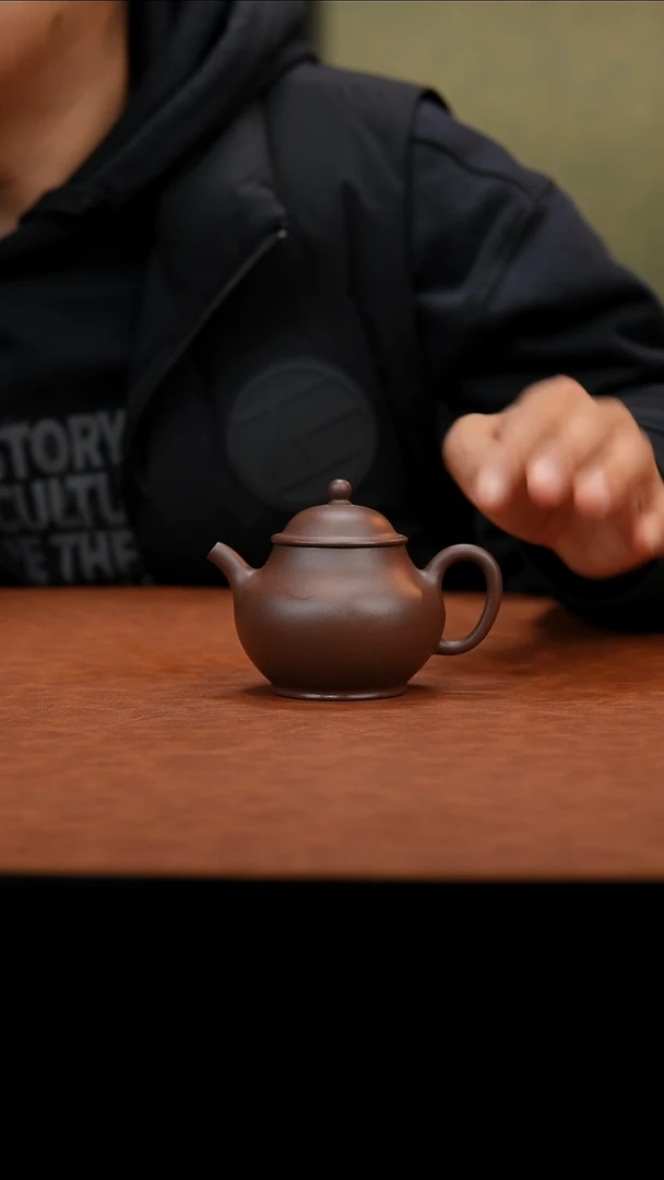 茶壶紫砂紫砂壶四底小潘140cc