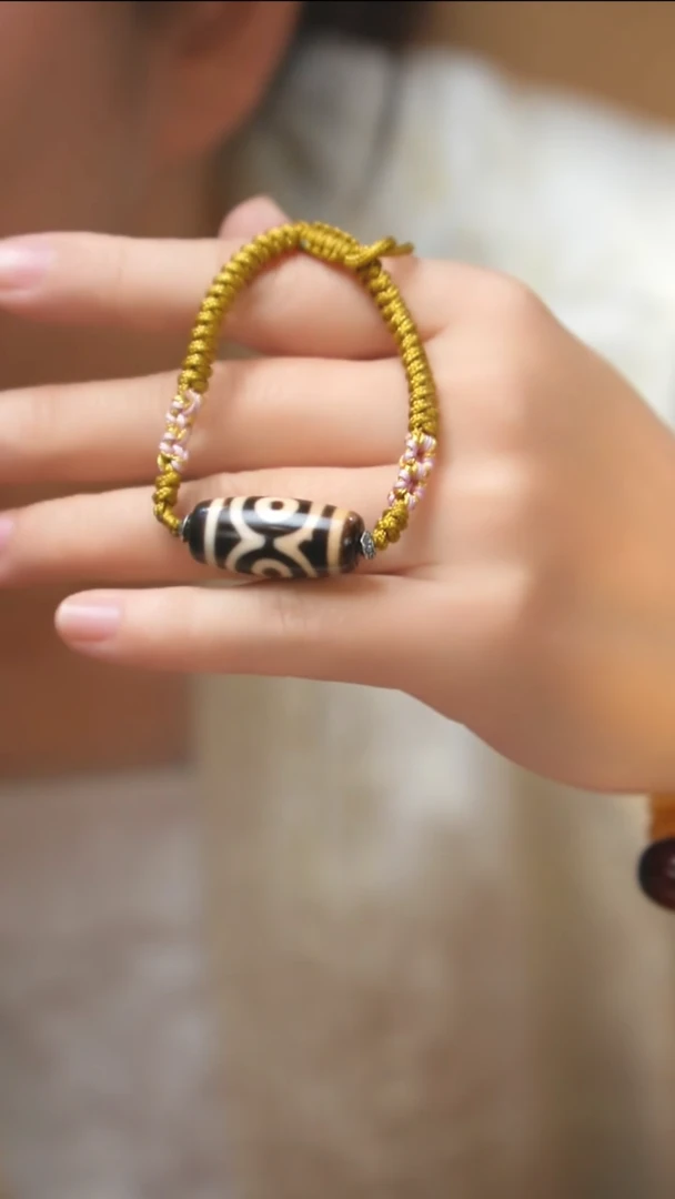 银S925镶嵌手饰玛瑙/玉髓熊猫三眼