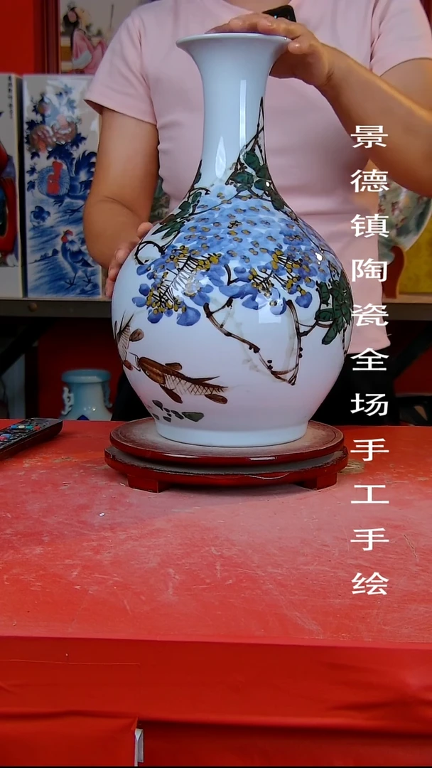 摆件景德镇陶瓷 全场手工手绘