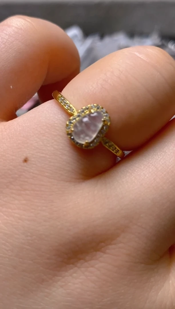 银S925镶嵌戒指翡翠百内无证书