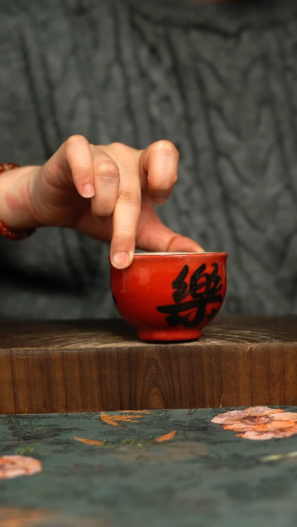 杯釉下彩手工手绘同款陶器