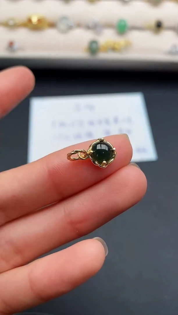 银S925镶嵌戒指翡翠33333333+4