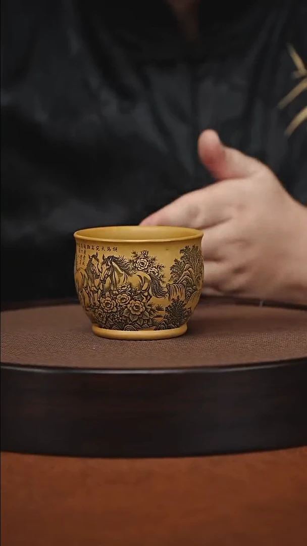 茶杯紫砂原矿紫砂