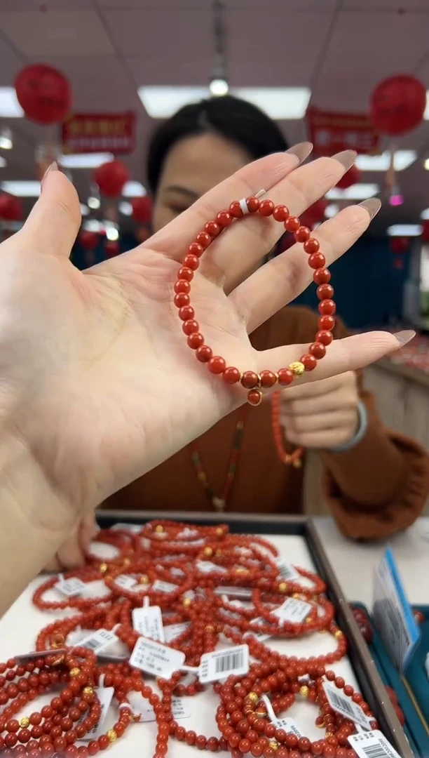 【闪购商品】南红玛瑙手串未镶嵌2.16-1-5（多样式）