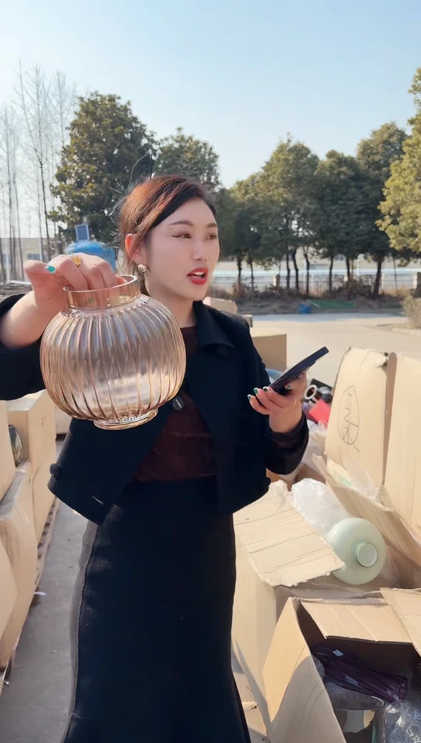 【闪购商品】玻璃祁祁-微瑕花瓶--UDIZ5