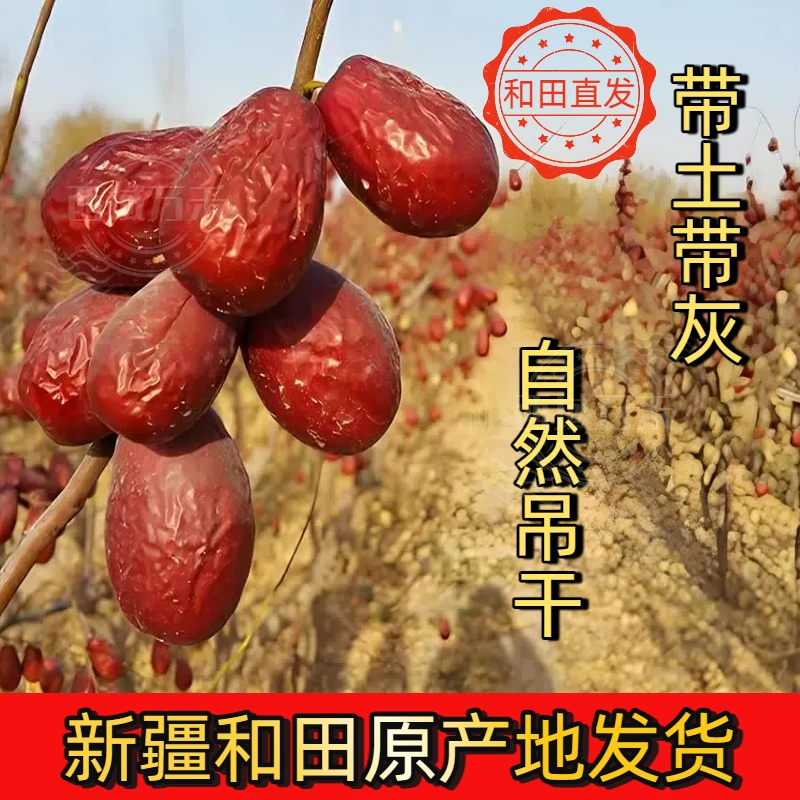 【新疆和田直发】新疆红枣和田灰枣和田玉枣自然吊干1斤5斤装