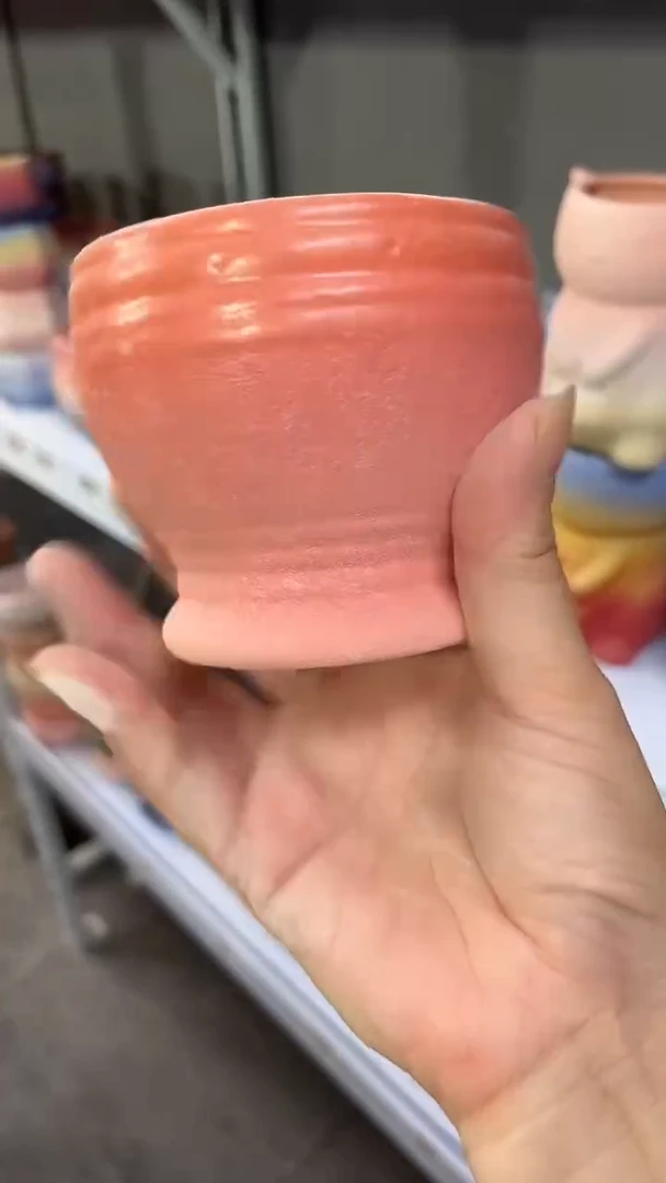 麦饭石粗陶多肉花盆