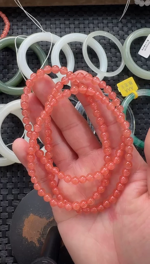 未镶嵌颈饰玛瑙/玉髓多圈长链