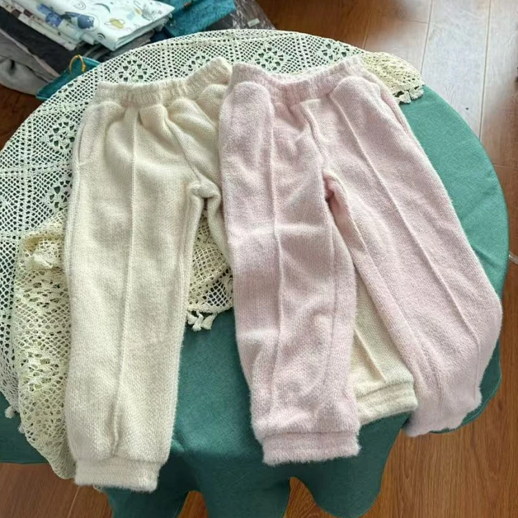 客供面料 儿童毛毛裤子 （非加绒）