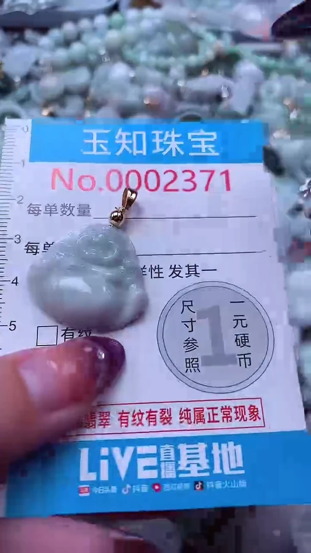 翡翠未镶嵌吊坠(不含链)2371