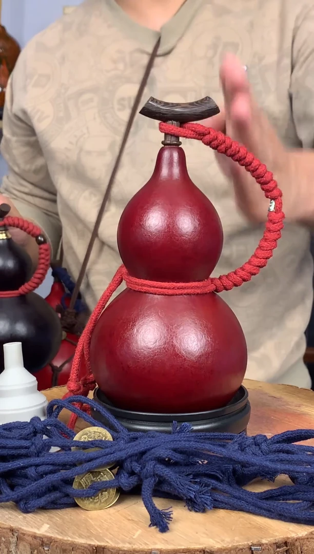 纯天然大漆酒葫芦 内外大漆可装热水