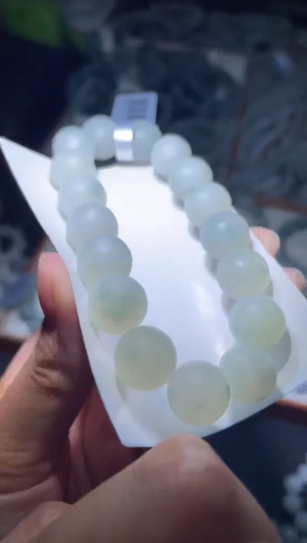 未镶嵌定制翡翠天然缅甸A货翡翠手串29