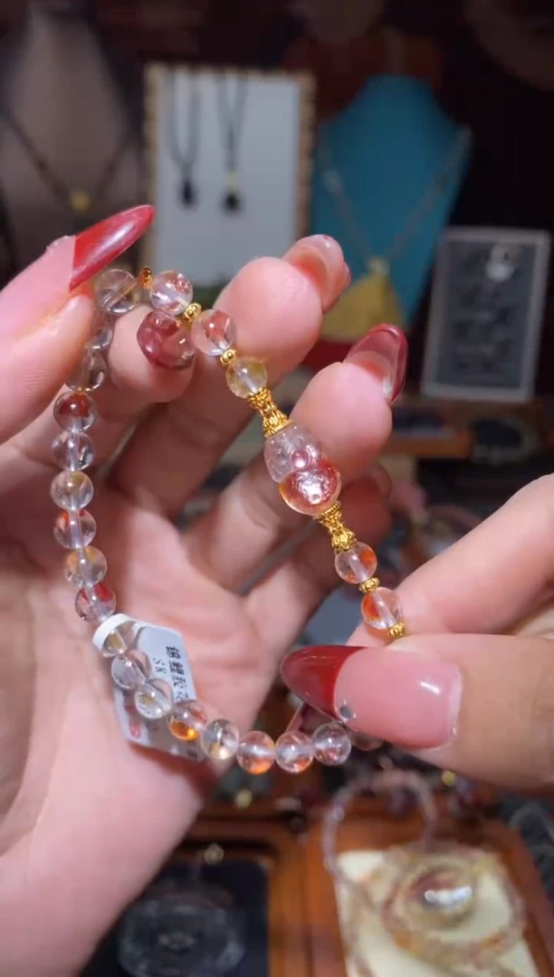 【闪购商品】水晶手串未镶嵌锦鲤胶花手串