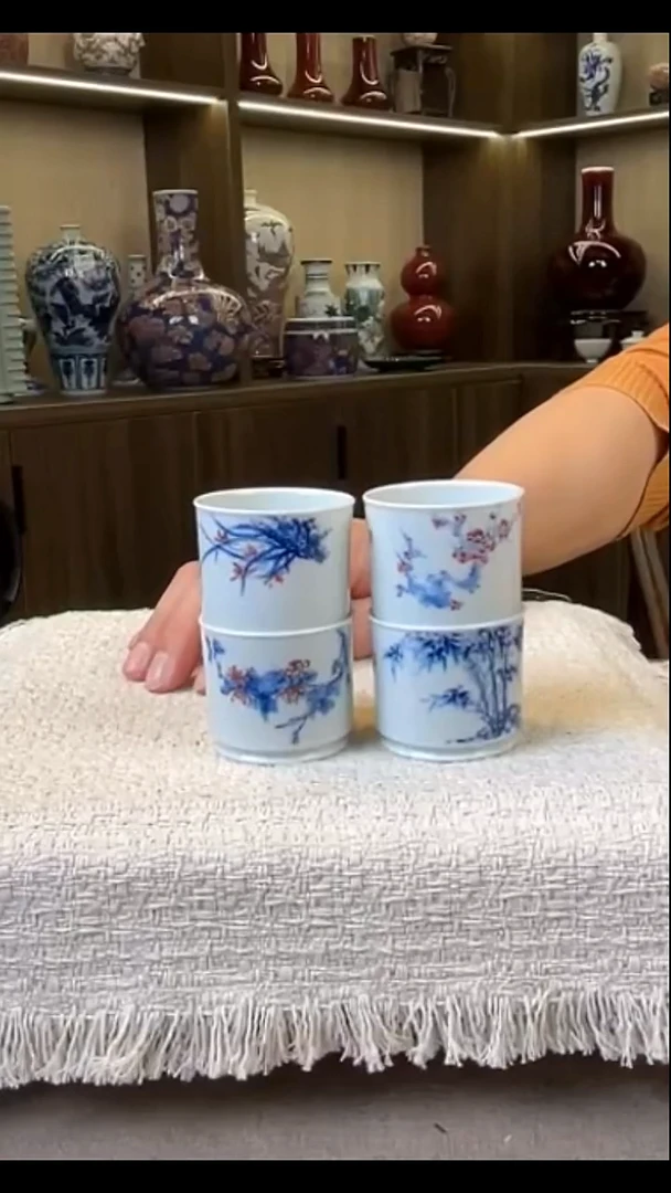 瓷片景德镇毛仔柴窑杯