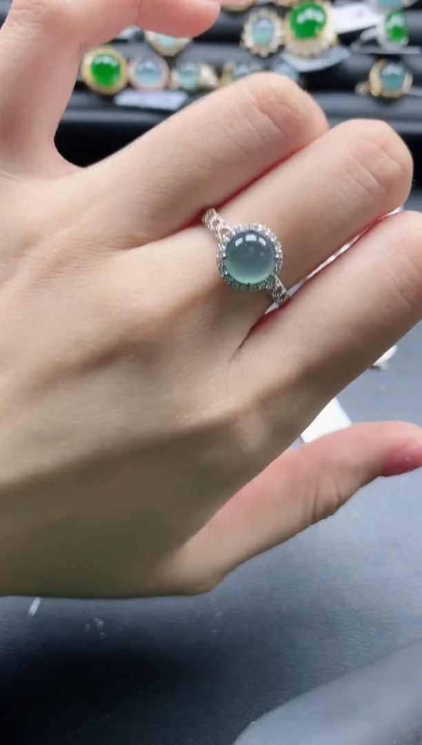 【闪购商品】翡翠戒指银S925镶嵌11111-
