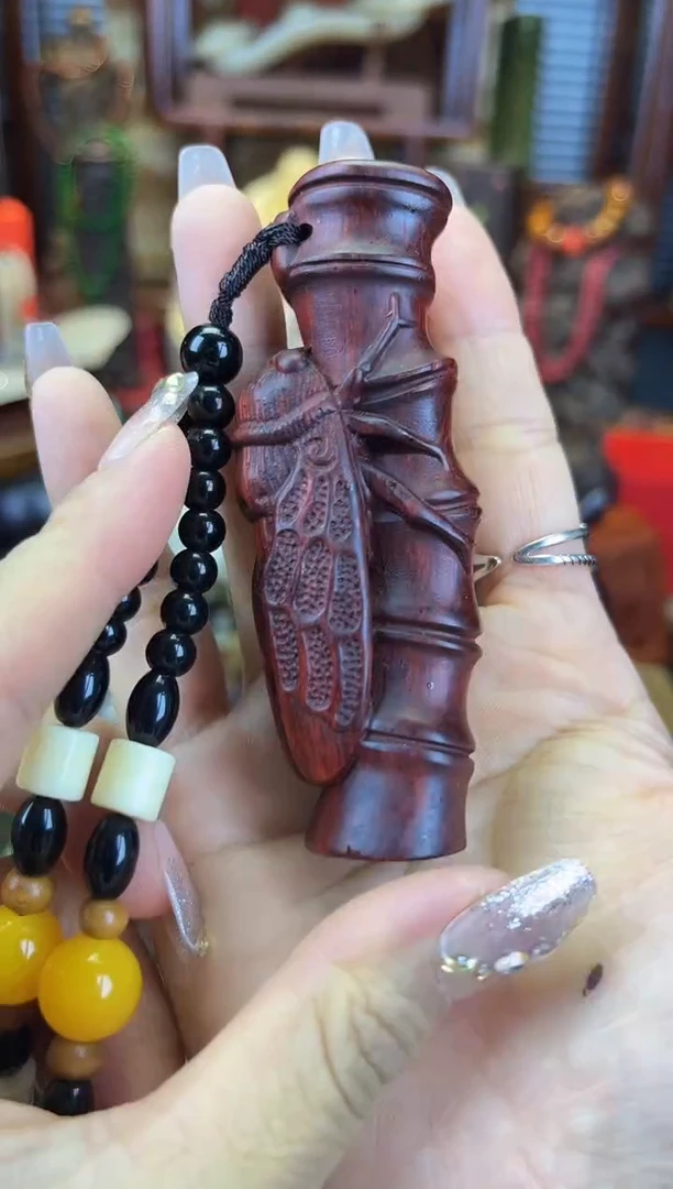 檀香紫檀（小叶紫檀）手把件