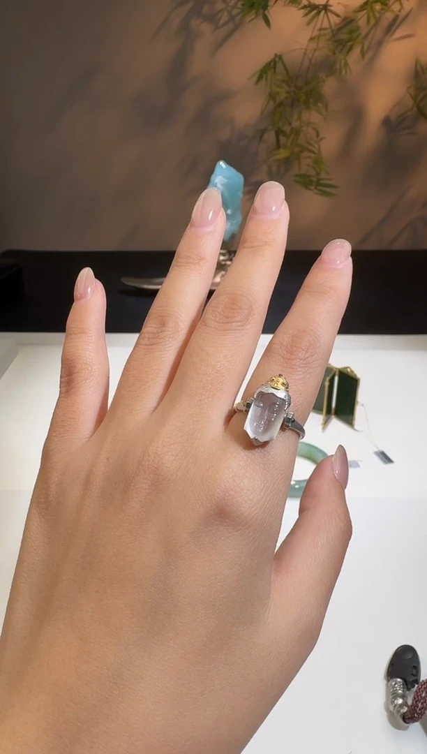 【闪购商品】翡翠戒指18K金镶嵌【鑫鑫】