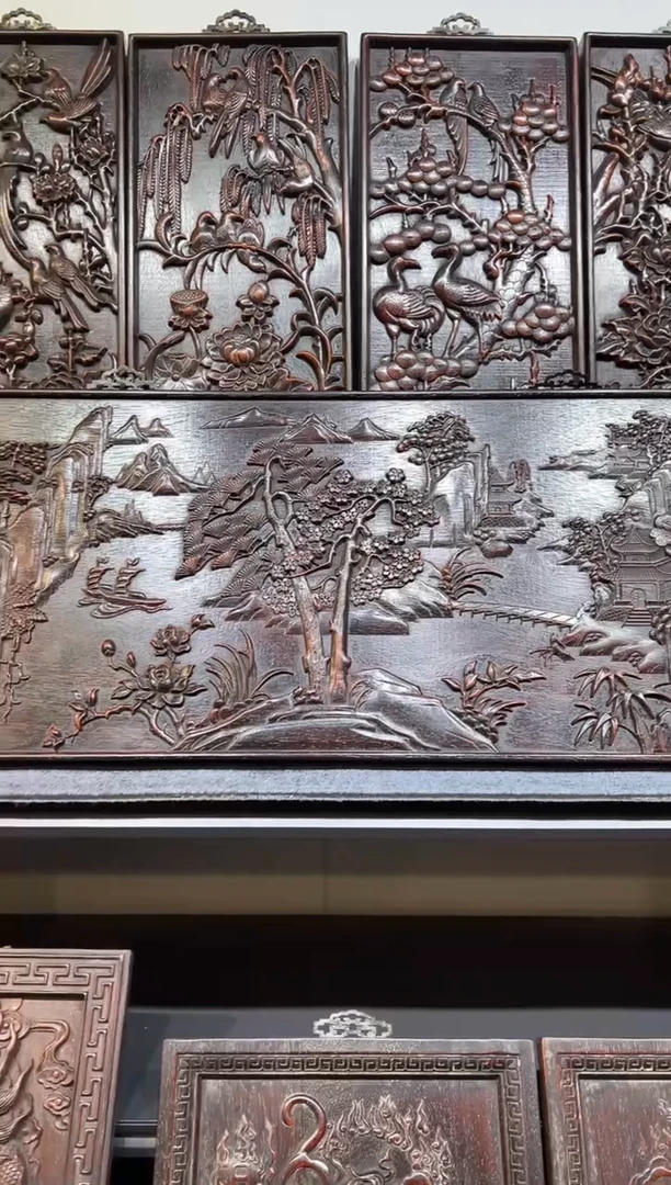 木紫檀雕刻一物一拍