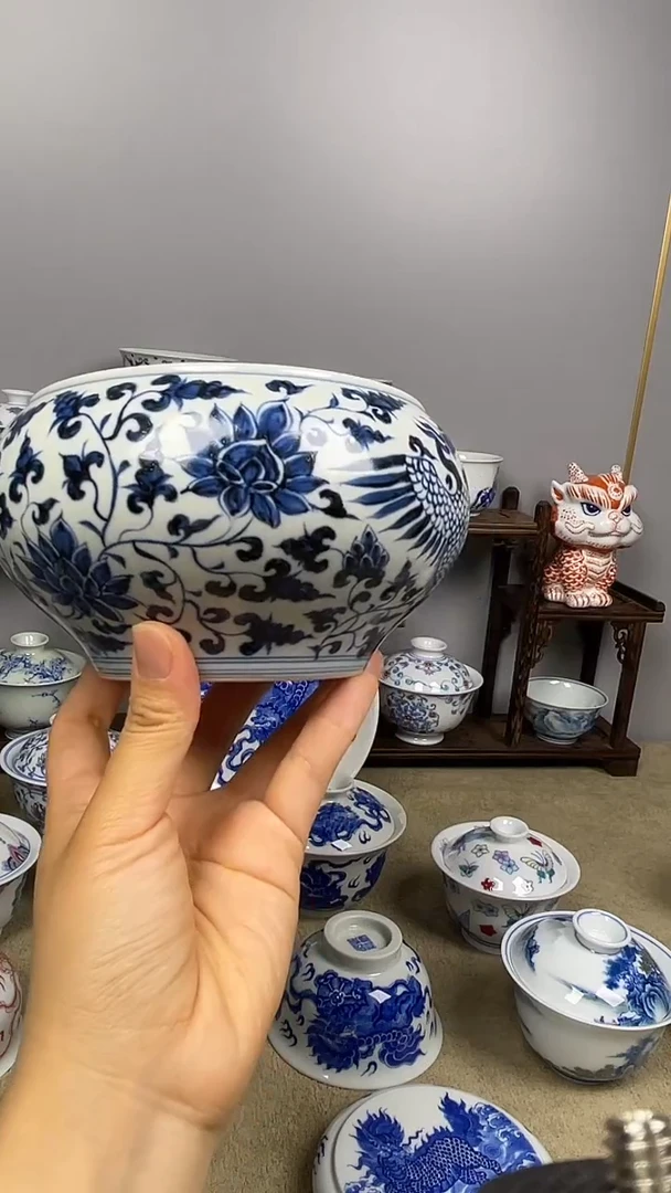 摆件景德镇手工手绘陶瓷