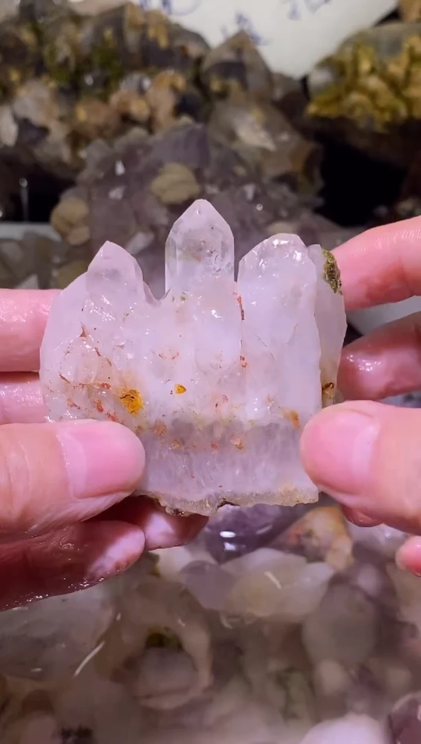 未镶嵌珠宝半成品水晶62号95g四川超七花园水晶