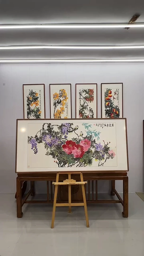 国画汪琼 170*80 紫气东来