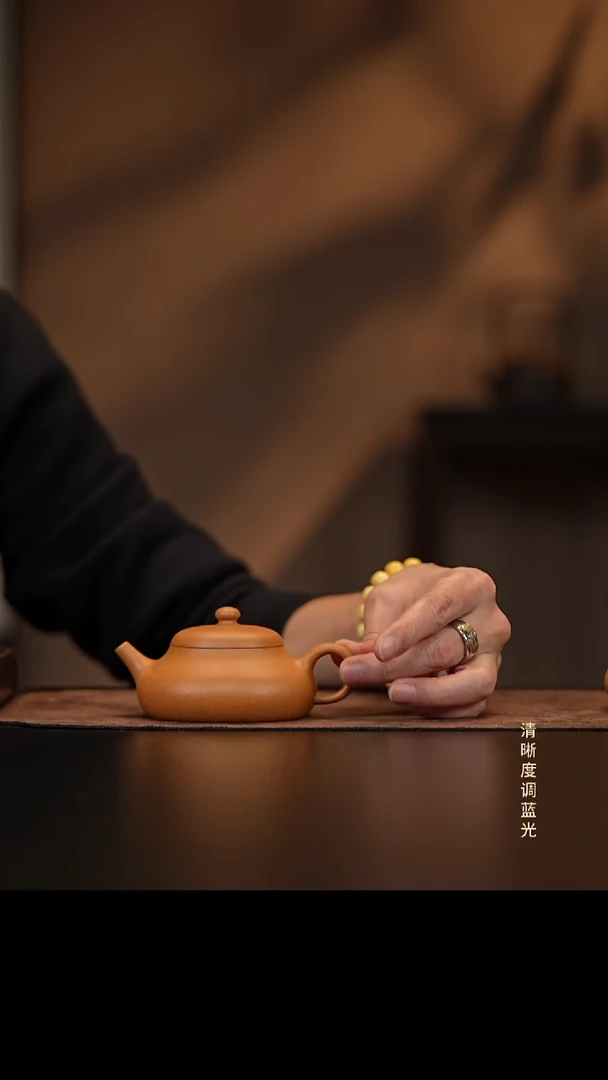 允禾斋 紫砂壶  黄金段 静乐