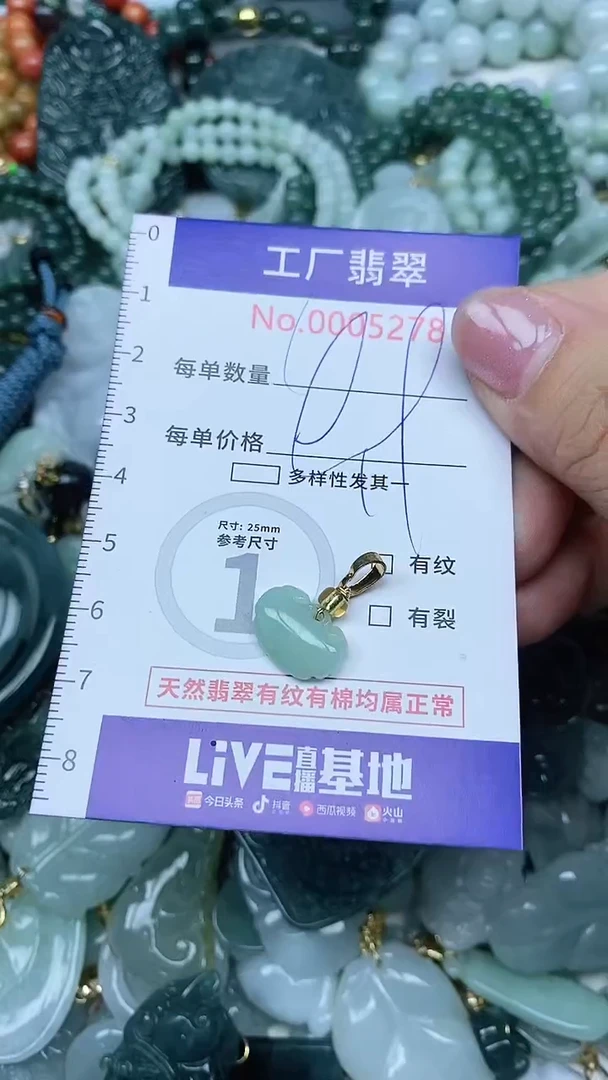 【闪购商品】翡翠吊坠(不含链)未镶嵌翡翠