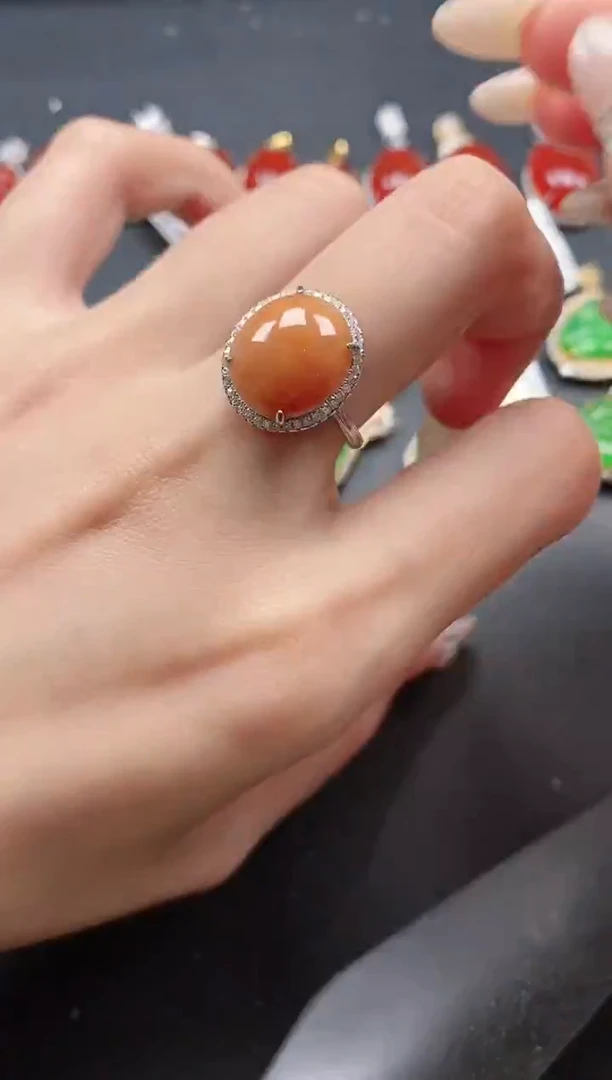 银S925镶嵌戒指翡翠51151