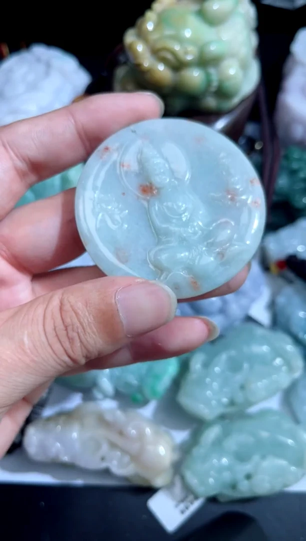 翡翠未镶嵌吊坠(不含链)00000524