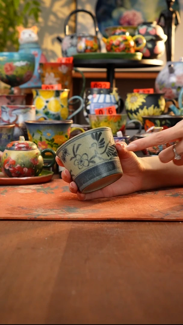 瓷片景德镇手工手绘476